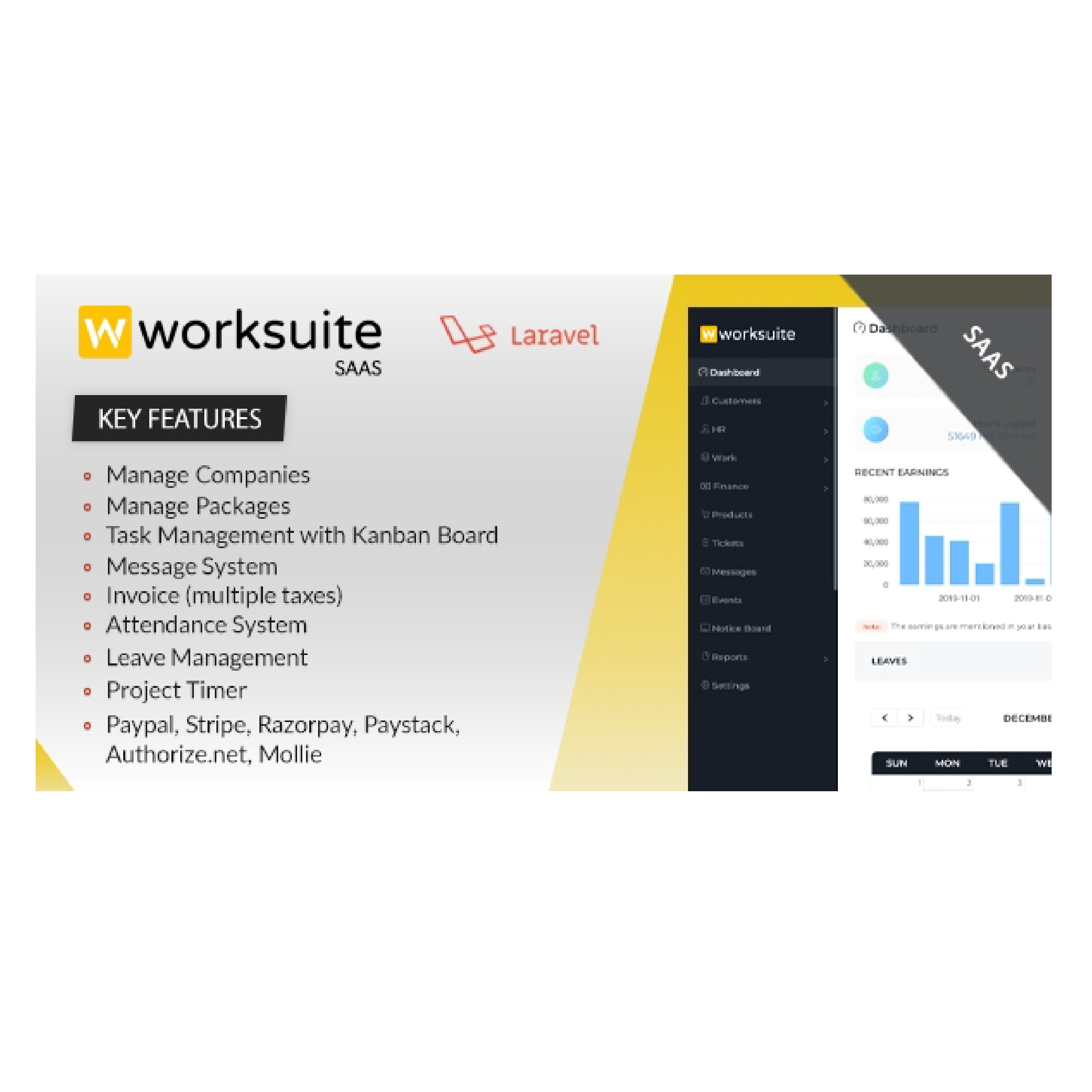 Worksuite Saas - 项目管理系统